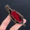 Red Flash Labradorite Pendant, 999 Copper Wire Wrapped Jewelry, Gemstone Jewelry Pendant, Handmade Wedding Gift Jewelry