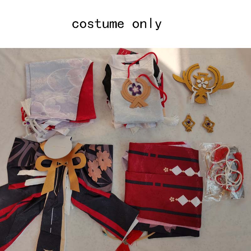 

Женский костюм для косплея Яэ Мико из жаккардовой ткани, наряд аниме-персонажа с головным убором, шортами и серьгами для Хэллоуин-вечеринки S