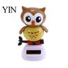 Solar Shaking Head Toy Funny Dancing Duck Toys, Creative Fun Swinging Stable Base Car Ornament Owl Decorations Desktop Ornaments Interior Cute