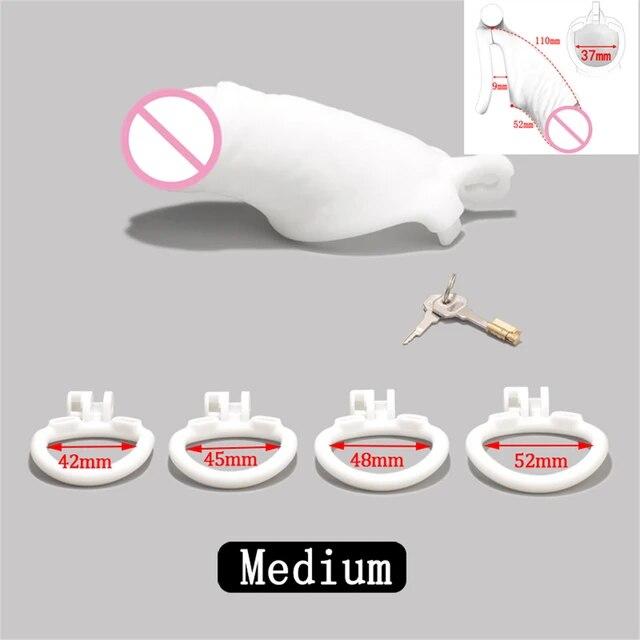 Super Simulierte Männliche Penis Keuschheit Gerät Flesh Sissy Cock Cage Penis Sleeve Ringe Sex Spielzeug Für Männer Dick Verhindern erektion Lock