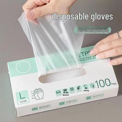 ZISIZ Food-Grade Disposable Plastic Gloves