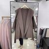 Autumn and winter new belt high-end coat medium and long wool woolen coat double-sided