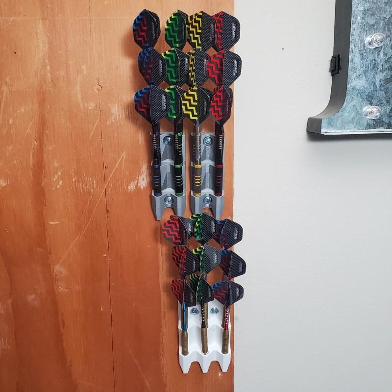 Neuer 1 Stück Halter für 9 Darts Platzsparender Dart-Etui-Organizer Wandmontierbares Dart-Display-Regal für Wohnzimmer/Arbeitszimmer/Bar