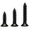 Carbon Steel Black Cross Recessed Countersunk Flat Head Tapping Screws Set