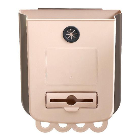 Foldable Trash Can Hanging Garbage Can Large Capacity Waterproof Oil-Resistant Easy to Install Cabinet Door Trash Can Waste Bin