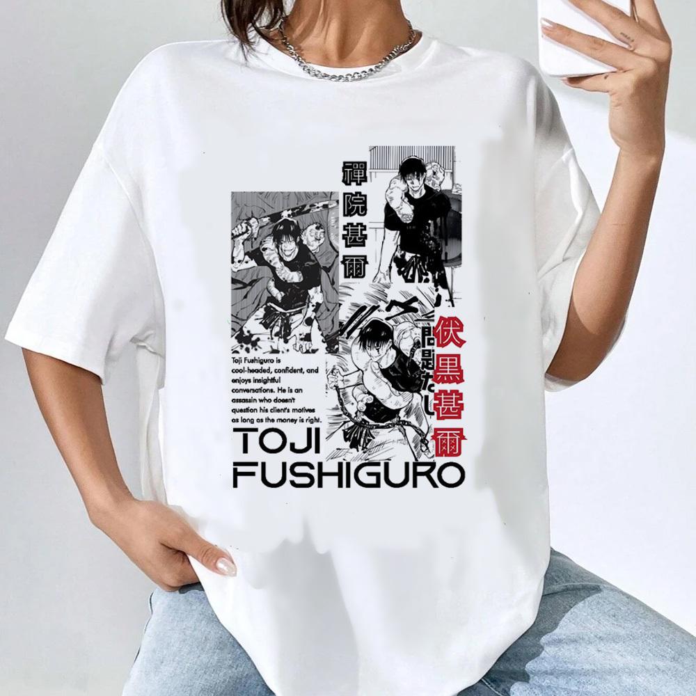 Jujutsu Kaisen FUSHIGURO TOJI Bedrucktes T-Shirt Unisex und Damen T-Shirt Unisex Top Sport T-Shirt Unisex T-Shirt Harajuku Y2K Tee