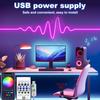 USB Colorful Flexible Light Strip with Neon Light Strip and Bluetooth Remote Control for Bedroom Living Room Party Decoration