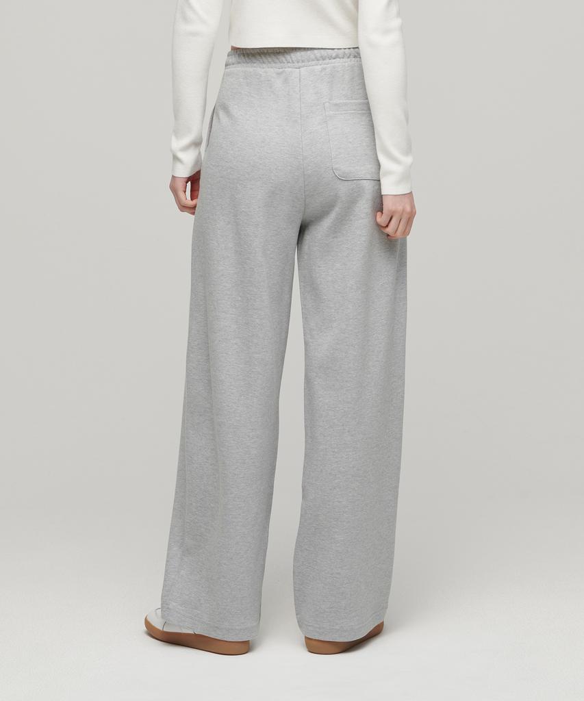 MUSINSA STANDARD WOMAN Women'S Double Knit Two-Tuck Wide Lounge Sweatpants [Medium Grey]