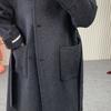 Double-sided cashmere coat 016 loose lazy woolen coat long double-sided cashmere coat