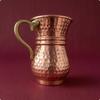 Metal Cup with Handle Flared Rim Hammered Easy To Clean Copper Mug
