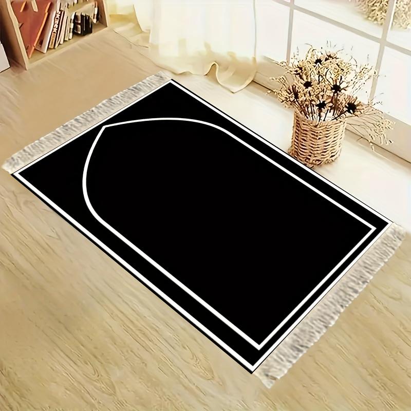 Tapis de prière musulman Tapis de prière pliable pour hommes femmes Tapis de prière quotidien Tapis de prière portable pour intérieur extérieur voyage 48x98cm 19x39inch