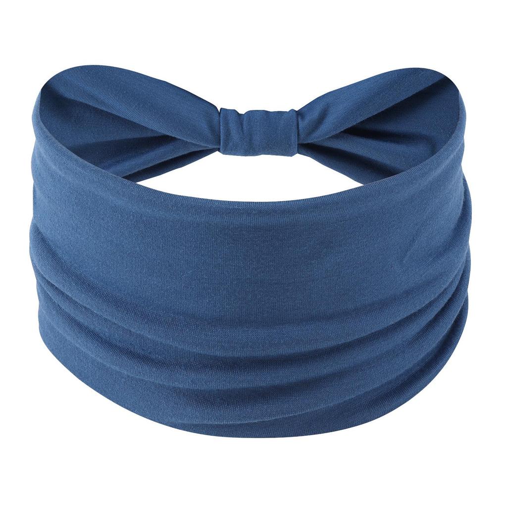 Cross-Border Women's Cotton Yoga Headband - Elastic, Sweat-Absorbing, Fashionable