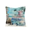 Summer Beach Style Throw Pillowcase Blue Cushion Cover Coconut Watermelon Print Linen Pillow Covers Home Decor Pillowslip