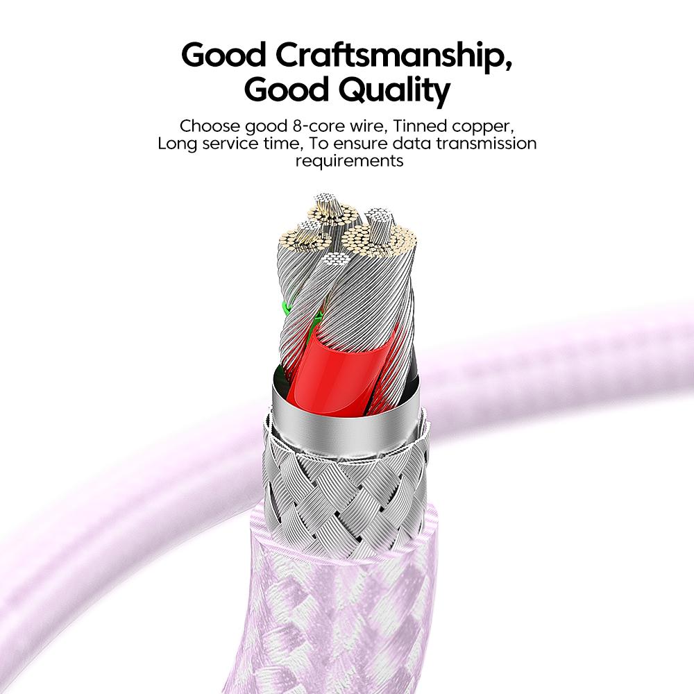 Cabo USB Essager para iPhone 13 12 11 Pro Max XS Xr 8 7 6 PD Cabo de carregamento rápido para iPad Pro Air 20W Tipo C Cabo Carregador