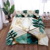 Fluid Leaves Duvet Cover Set King Queen Double Full Twin Single Size Bed Linen Set  Cover with Pillowcase Custom