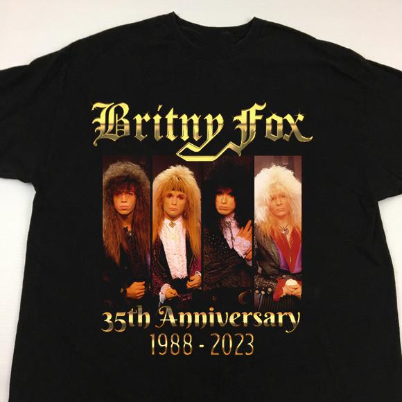 New T Shirt All Size Britny Fox Band Classic Short Sleeve NZ276 FREE SHIPPING M