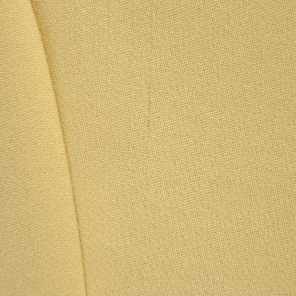 YOKO CHAN made in Japan French sleeve V neck mini dress 36 Yellow Women Used