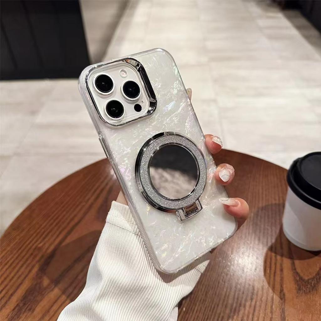 Shell Patterned Strap Holder Phone Case Suitable for iPhone 11/12/13/14/15/16/PRO/PROMAX/PLUS