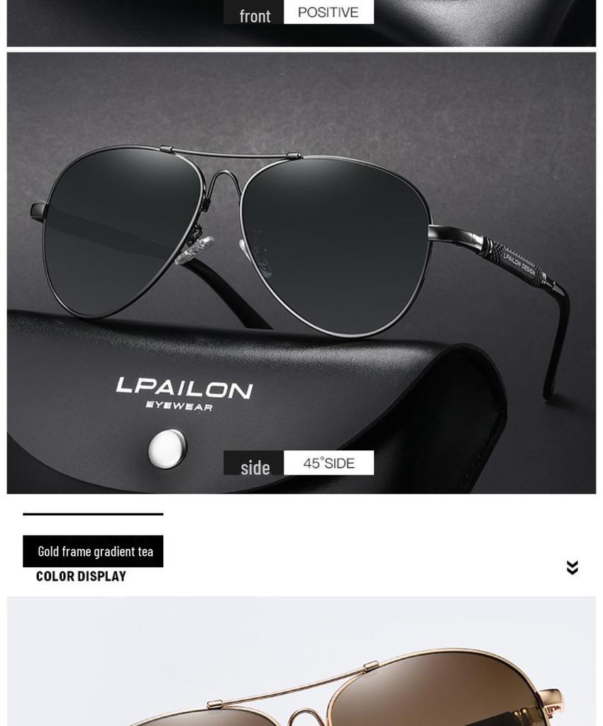 Men's Polarized Aviator Sunglasses - Metal Frame Fashion & Driving Glasses 2026