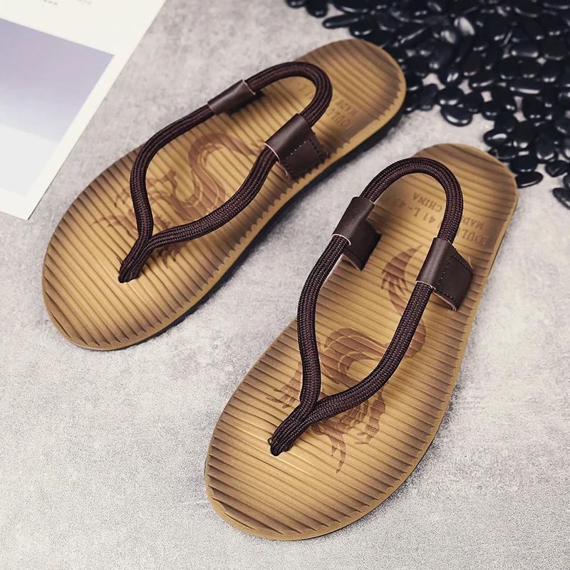 Fashion Men's new flip flops super comfortable and fashionable men's flip flops summer beach flip flops men's fashionable breathable