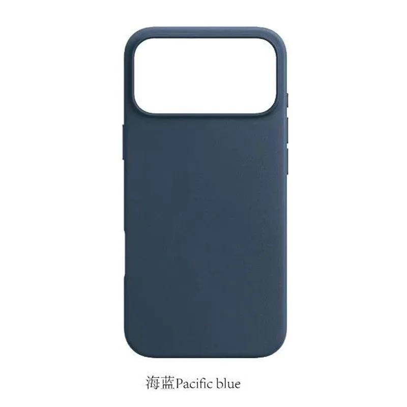 Leather All-inclusive Anti-fall Phone Case for IPhone 17 Pro Max 17 Air 16 15 13 14 Pro Max Invisible Magnetic Wireless Charging Cover