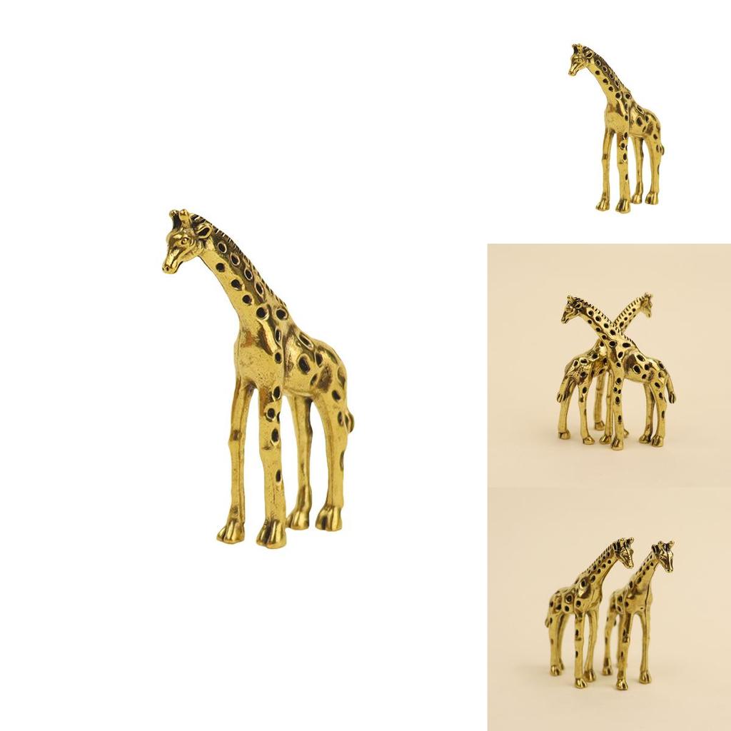 Copper Giraffe Figurine Decorative Accessory For Home Office Or Gift Giving