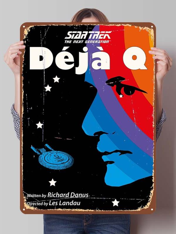 Klassische Filmplakate Star Treks Metallschilder Schlafzimmerdekoration Wohnzimmerdekor Männer Benutzerdefinierte Blechschilder für Wandkunst Dekoration