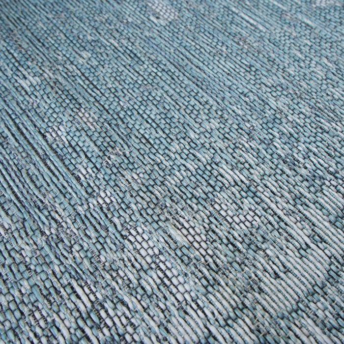 Living Room Rug with Abstract Blue Pattern 160x230