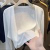 Ice Silk Sun Protection Shawl: Stylish Long Sleeve Knit Cardigan for Spring & Summer