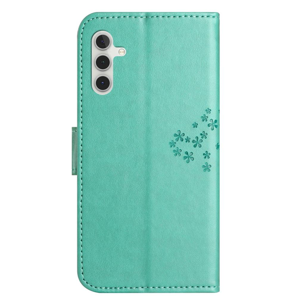 For Samsung Galaxy A56 5G/M56 5G Case PU Leather Owl Tree Imprinted Wallet Phone Cover with Strap