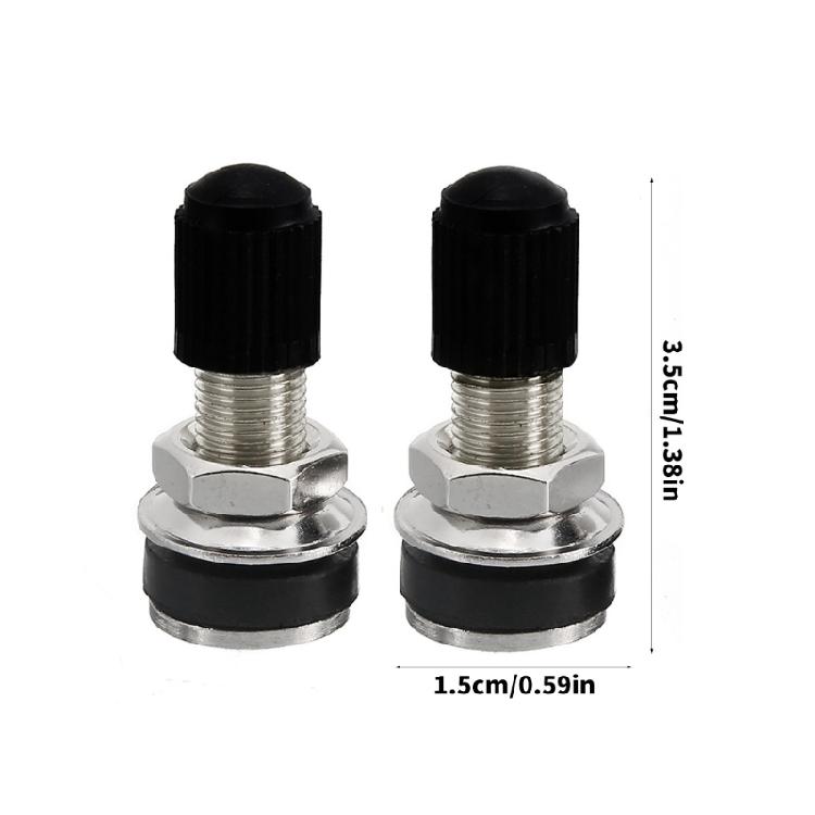 1 Pair Car Tire Valves with Dust Cover Replacement 35mm Tire Valves Tubeless Tire Valves Car Wheel Tire Repair Accessory