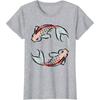 Asian Style Ink Fish Design TShirt Graphic T Shirts Men Clothing New Arrivals 2023 Men Cotton Daily Four Seasons T Shirt