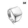 Mens Jewelry Ring Simple Stainless Steel Rings Solid Polished Classic Fashion Wedding Ring