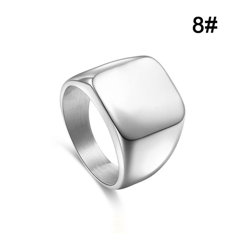 Mens Jewelry Ring Simple Stainless Steel Rings Solid Polished Classic Fashion Wedding Ring