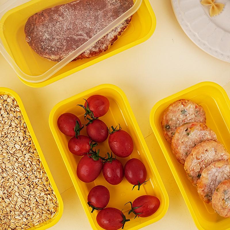 Rectangular Thickened Plastic Bento Box for Takeout and Fast Food