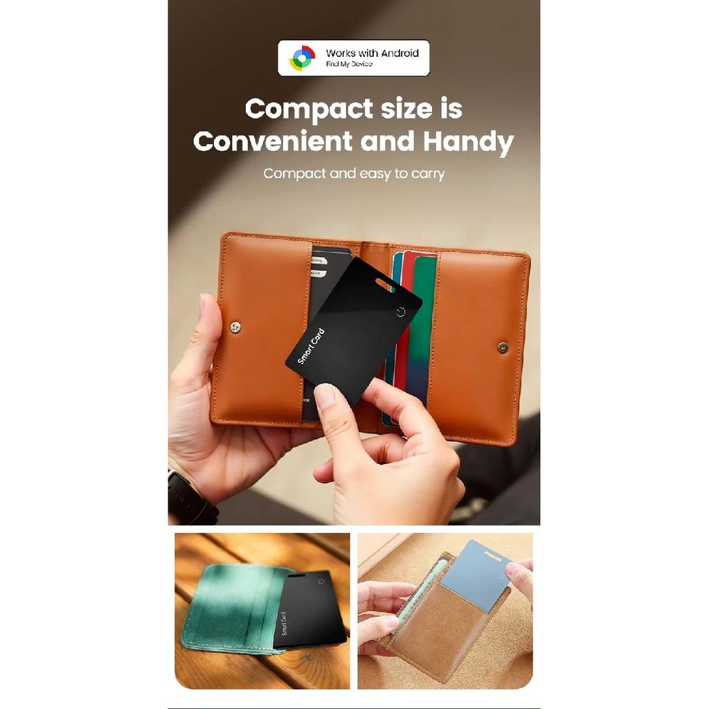 Ultra thin Global GPS Android Tracker Card wireless charging Waterproof Smart Wallet Tracker Card with Google Find My Device App