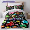Among Us Custom Name Pattern Bedding,Quilt Set Quilt Cover Pillowcase Home Birthday Gift(1 * Duvet Cover + 2 * Pillowcase, Without Core)