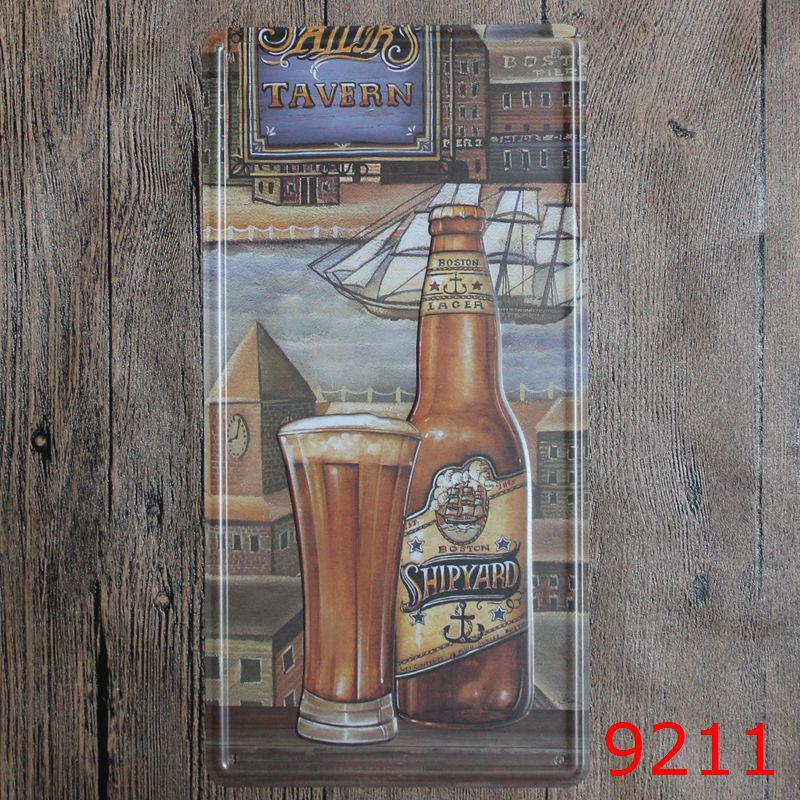 

Европейская и американская тематика Жестяная табличка Номерной знак - Винтажный декор для ресторанов и кафе 30x15 cm