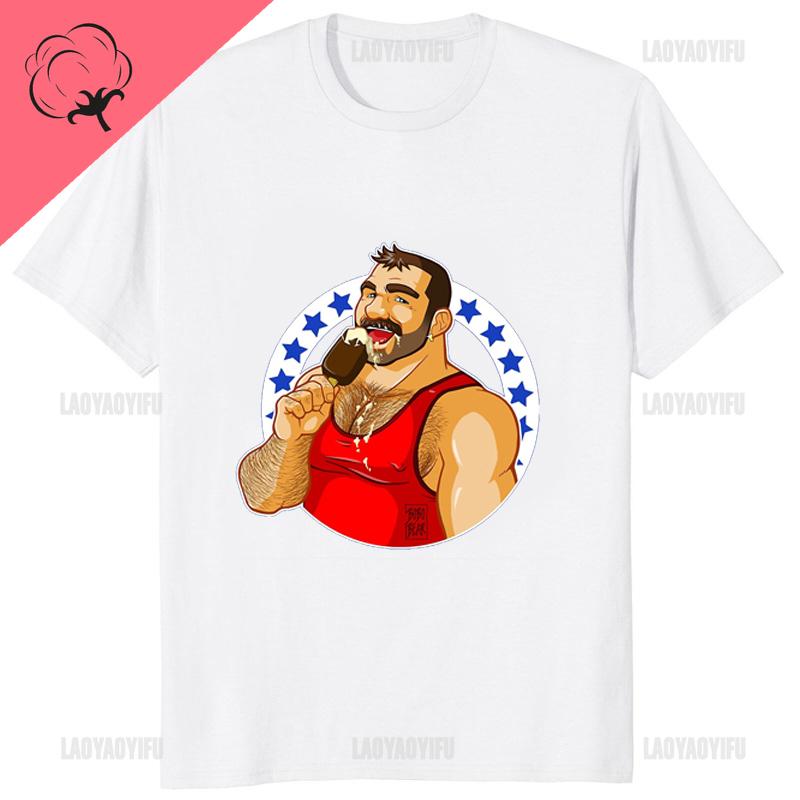 New Arrival Adam Likes Funny Cotton T-Shirt Bobobear Printed Gay T Shirt Humor BEAR Graphic Fashion Comfort Breathe Man Tshirt