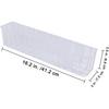 10 Pcs Plastic Planter Liners Clear Rectangular Plastic Liners for Flower Box Planter Window Box Planter 16.2" L X 3" W X 3.5" H for Indoor Outdoor