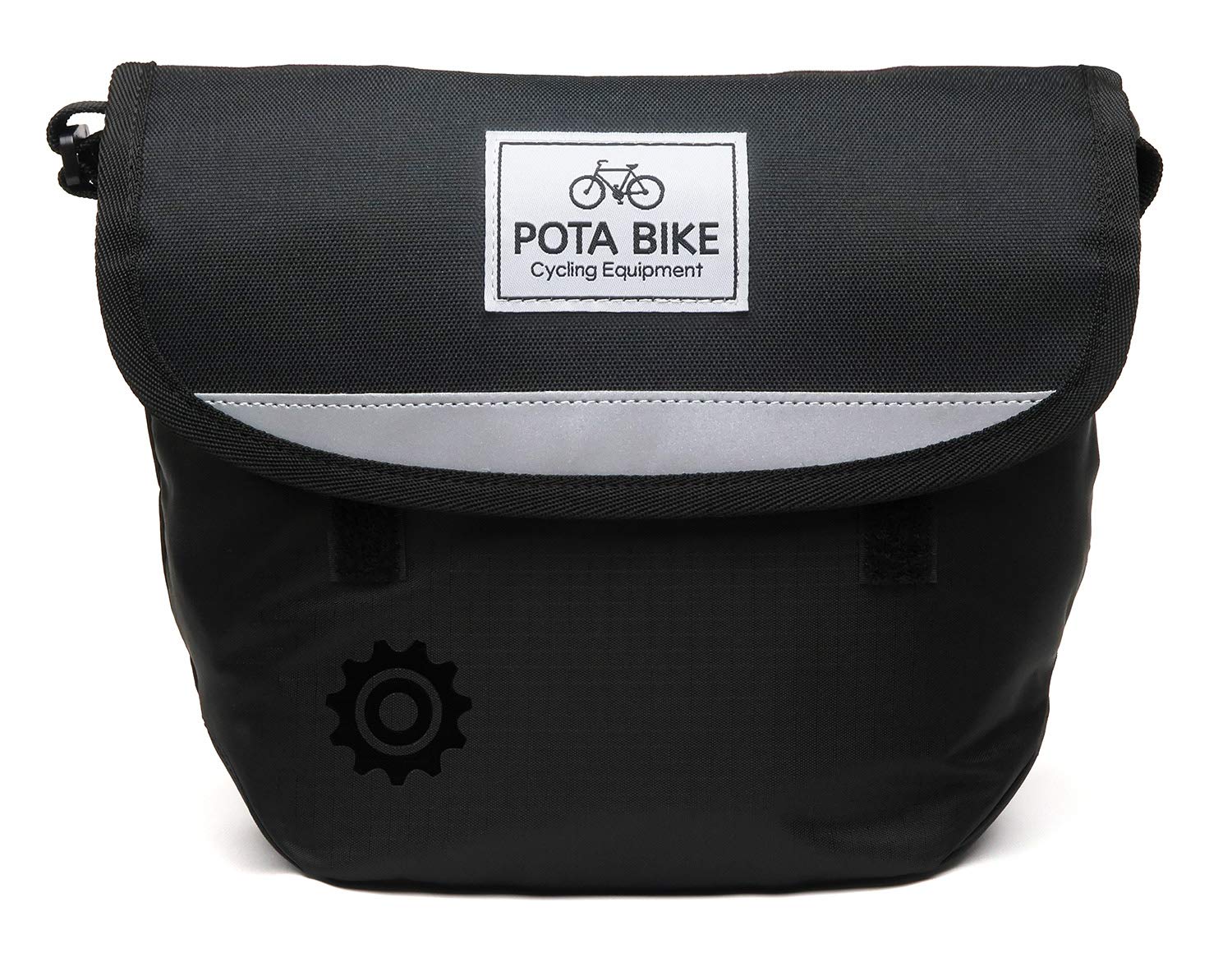 

POTA BIKE Simple Front Bag for Mini Velo (Black Fabric/Black Mark)