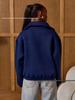 Retro Oversized Half-Zip Hoodie with Thick Lapel