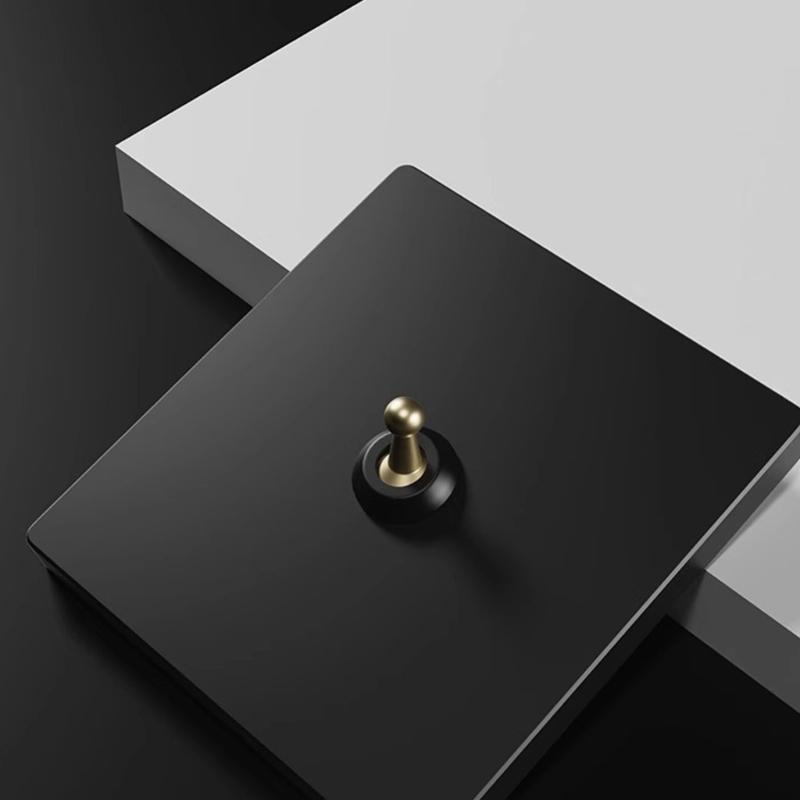 Industrial Style Toggle Switches Panel 86 Type Fireproof Construction Wall Switches for Hotel Factory Setting Use