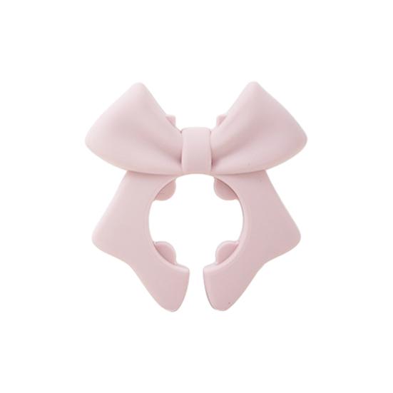 

Тримач для лопатки до каструлі Силіконова підставка для ложки Дизайн з бантиком Затискач-підставка для лопатки Тримач для каструлі/сковороди для приготування Зберігає чистоту кухонної стільниці 1pc рожевий