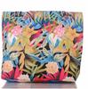 Tropische Strandtasche mit Blumen und Reißverschluss