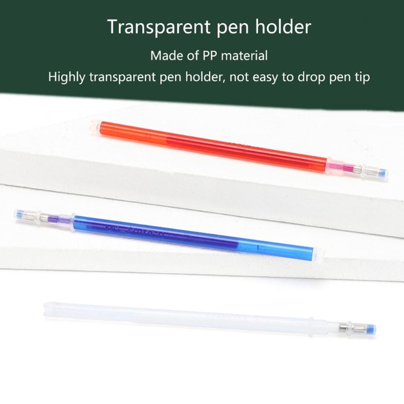 100x Erasable Fabric Refills High Temperature Disappearing Ink Fabric Marker Refills for Dressmaking Fabric PU Leather