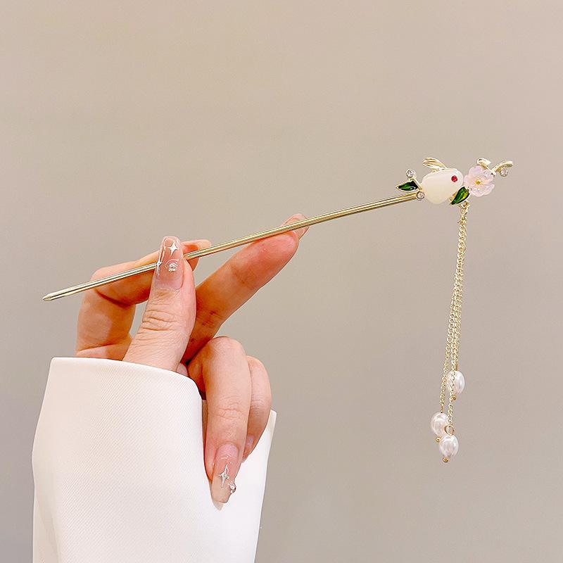 Korean Retro High-End Metal Hairpin - New Ancient Style