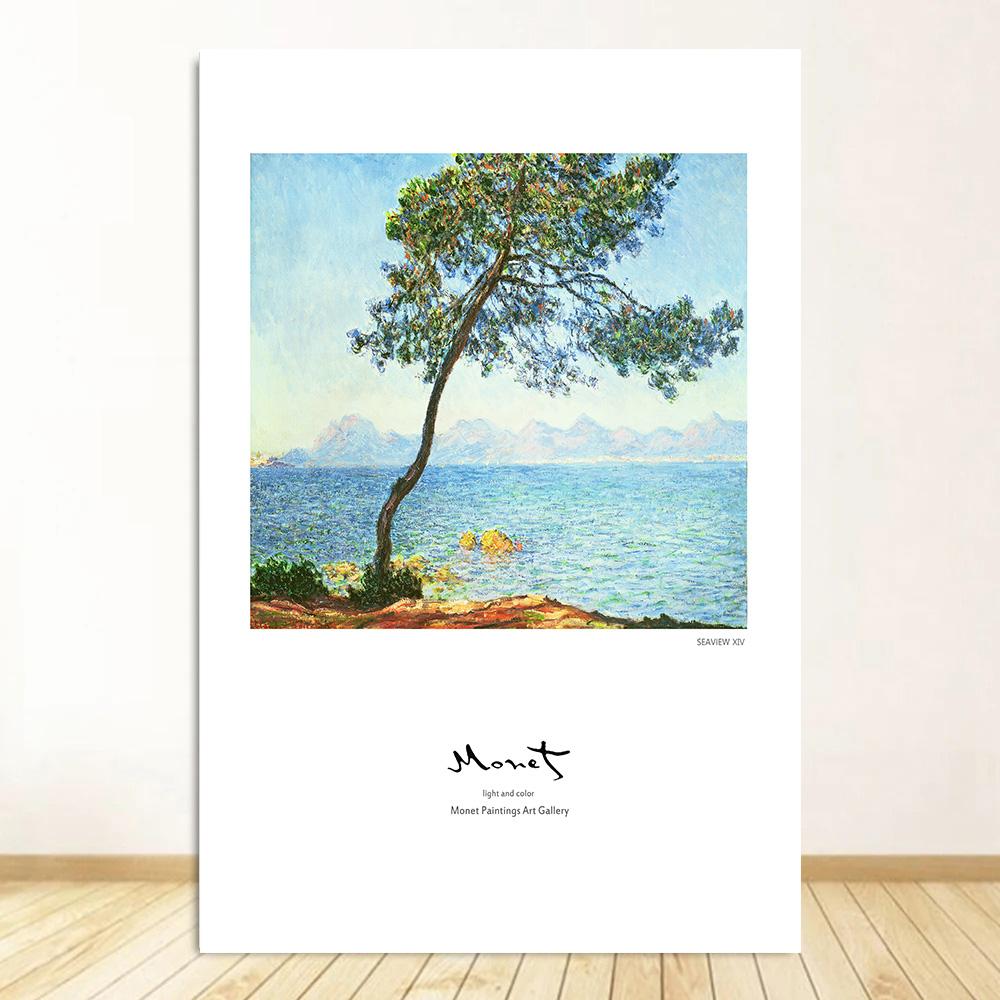 Claude Monet Klasická Umělecká Kolekce Obrazy Plátno Plakát a Tisky Nástěnné Umění Obrázky pro Halový Obývací Pokoj Domácí Dekorace Nástěnná Malba