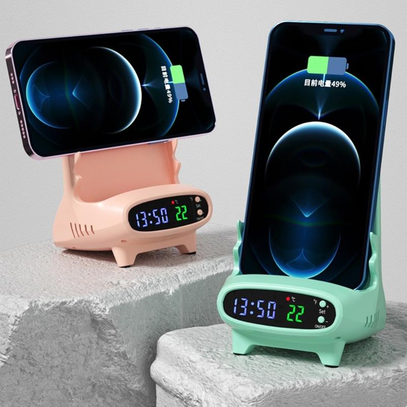 Fast Wireless Chargers, 15W Wireless Charging Stand Fit for Most Smartphones ,Desktop Phone Holder Bracket