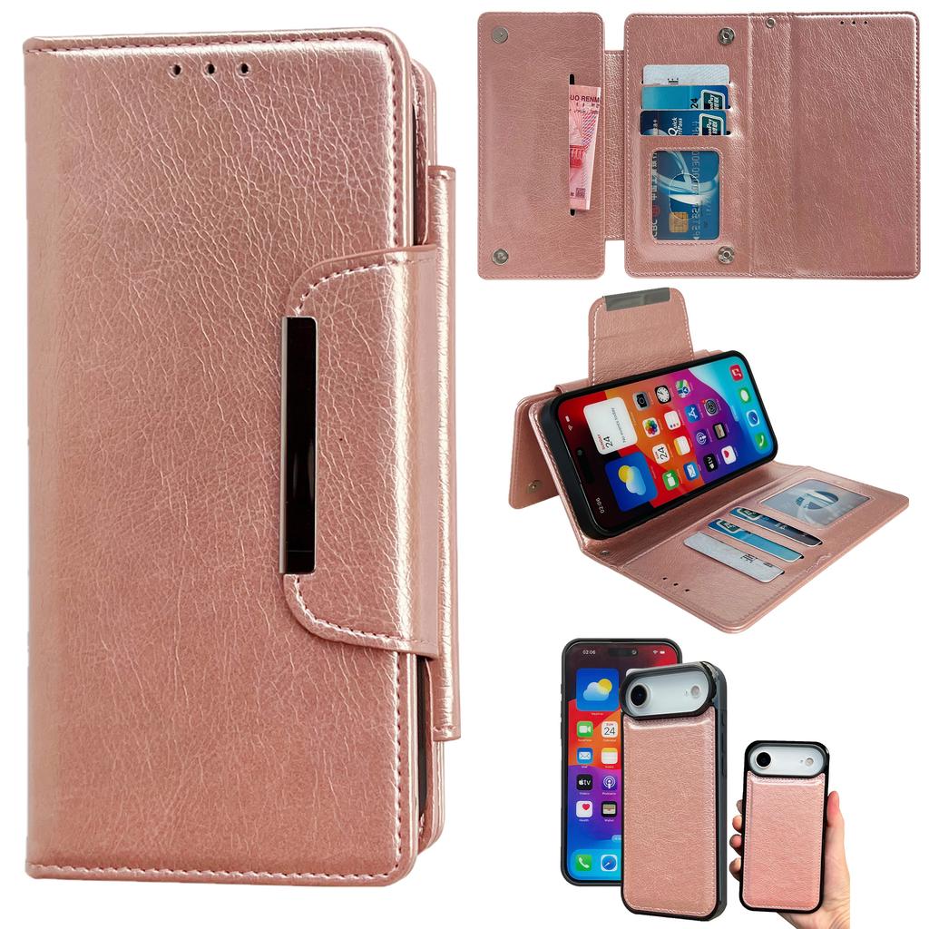 For iPhone Air Case Detachable 2 in 1 Magnetic Closure PU Leather Wallet Phone Case